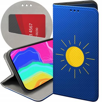 ETUI Z KLAPKĄ DO OPPO A38 4G WZORY SŁOŃCE PLANETY SUN FUTERAŁ POKROWIEC - Hello Case