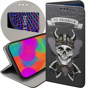 ETUI Z KLAPKĄ DO OPPO A38 4G WZORY WIKINGOWIE VIKING RUNY ODYN FUTERAŁ CASE - Hello Case