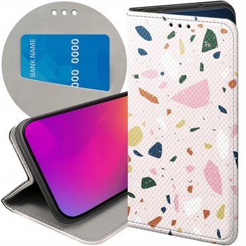 ETUI Z KLAPKĄ DO OPPO A57 2022 WZORY LASTRIKO TERRAZZO TERAKOTA FUTERAŁ - Hello Case