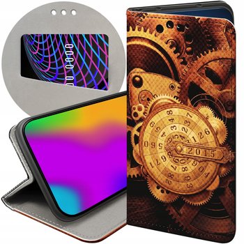 ETUI Z KLAPKĄ DO OPPO A57 2022 WZORY ZEGARY CZAS ZEGARMISTRZ FUTERAŁ CASE - Hello Case