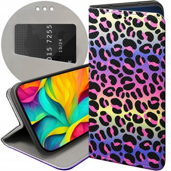 ETUI Z KLAPKĄ DO OPPO A72 WZORY KOLOROWE BARWY TĘCZA FUTERAŁ POKROWIEC CASE - Hello Case