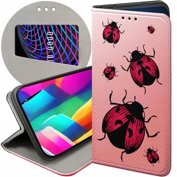 ETUI Z KLAPKĄ DO OPPO A78 5G / A58 5G WZORY BIEDRONKA Z BIEDRONKĄ LADYBUG - Hello Case
