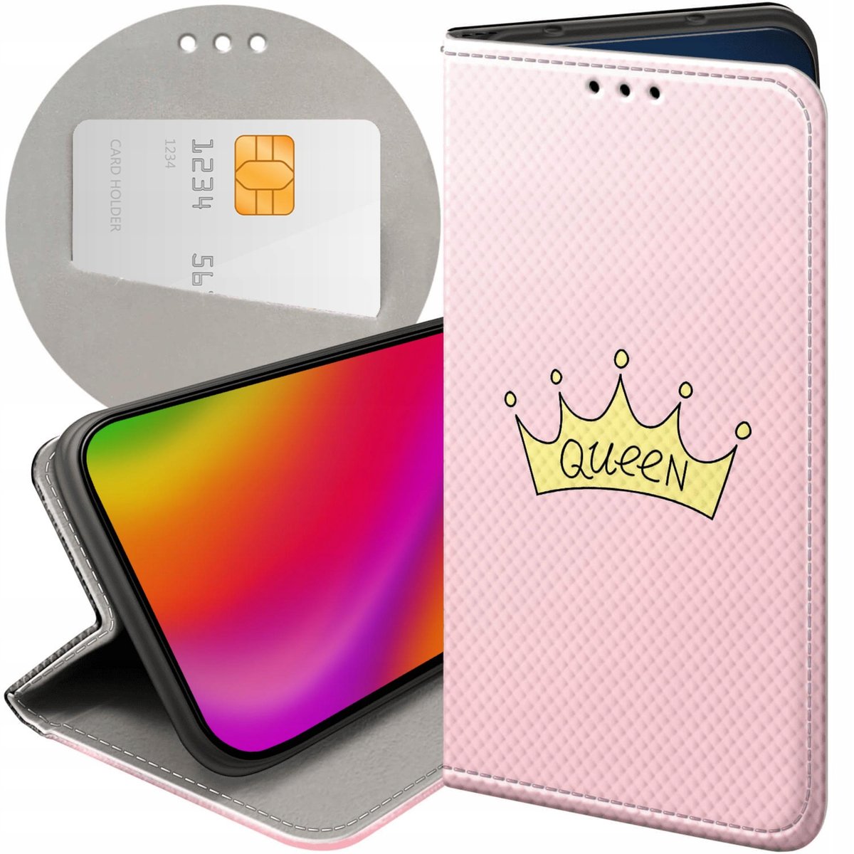 Etui Z KlapkĄ Do Oppo A78 5g A58 5g Wzory KsiĘŻniczka Queen Princess