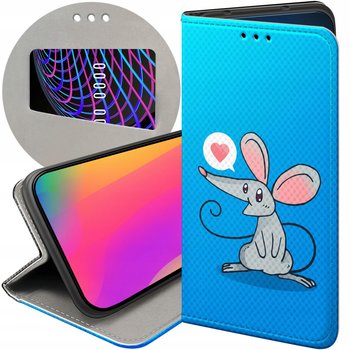 ETUI Z KLAPKĄ DO OPPO A78 5G / A58 5G WZORY MYSZKA MOUSE MINI FUTERAŁ CASE - Hello Case