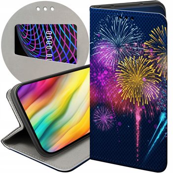 ETUI Z KLAPKĄ DO OPPO A78 5G / A58 5G WZORY SYLWESTER IMPREZA NOWY ROK CASE - Hello Case