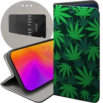 ETUI Z KLAPKĄ DO OPPO A79 5G WZORY DLA PALACZY SMOKER WEED JOINT FUTERAŁ - Hello Case