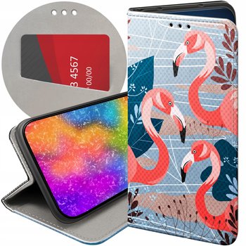 ETUI Z KLAPKĄ DO OPPO A79 5G WZORY FLAMING FLAMINGI PTAKI FUTERAŁ CASE - Hello Case