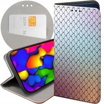 ETUI Z KLAPKĄ DO OPPO A79 5G WZORY OMBRE GRADIENT KOLORY FUTERAŁ POKROWIEC - Hello Case