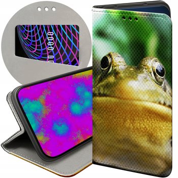 ETUI Z KLAPKĄ DO OPPO A79 5G WZORY ŻABKA ŻABA FROG FUTERAŁ POKROWIEC CASE - Hello Case