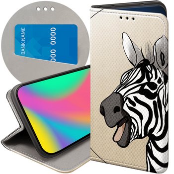 ETUI Z KLAPKĄ DO OPPO A79 5G WZORY ZEBRA ZEBERKA PASKI FUTERAŁ POKROWIEC - Hello Case