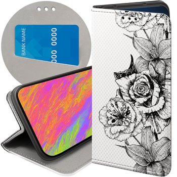 ETUI Z KLAPKĄ DO REALME C53 4G WZORY BEŻOWE KREMOWE ECRU FUTERAŁ POKROWIEC - Hello Case