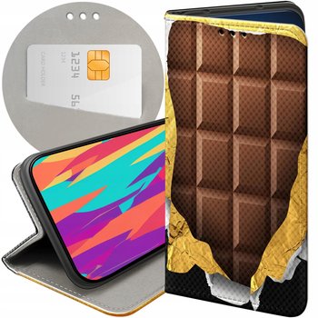 ETUI Z KLAPKĄ DO REALME C55 WZORY CZEKOLADA CHOCO SŁODYCZE FUTERAŁ CASE - Hello Case