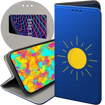ETUI Z KLAPKĄ DO REALME C67 4G WZORY SŁOŃCE PLANETY SUN FUTERAŁ POKROWIEC - Hello Case