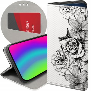 ETUI Z KLAPKĄ DO REDMI NOTE 10 / 10 PRO MAX WZORY BEŻOWE KREMOWE ECRU CASE - Hello Case