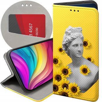 ETUI Z KLAPKĄ DO REDMI NOTE 10 / 10 PRO MAX WZORY ŻÓŁTE SŁONECZNE YELLOW - Hello Case