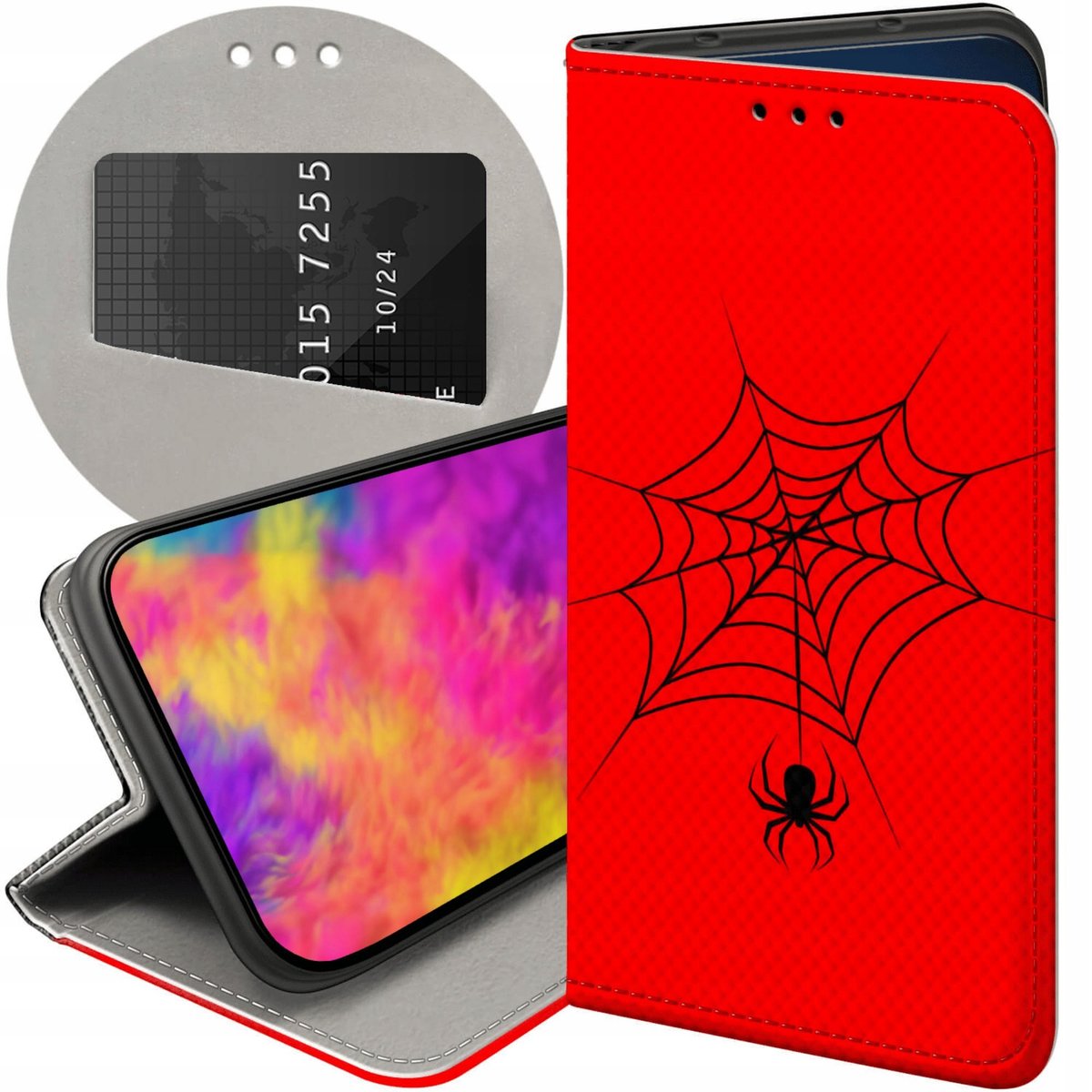 Etui Z KlapkĄ Do Samsung Galaxy A20e Wzory PajĄk Spider PajĘczyna FuteraŁ Samsung Electronics 