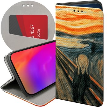 ETUI Z KLAPKĄ DO SAMSUNG GALAXY A32 4G WZORY EDVARD MUNCH KRZYK MALARSTWO - Hello Case