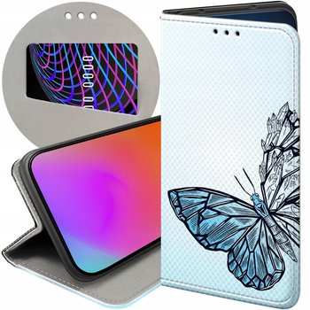 ETUI Z KLAPKĄ DO SAMSUNG GALAXY A32 4G WZORY MOTYLE BUTTERFLY BARWNE CASE - Hello Case