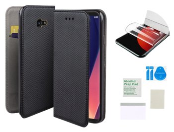 Etui z klapką do SAMSUNG GALAXY A5 2017 czarny obudowa + folia ochronna TPU - Inny producent