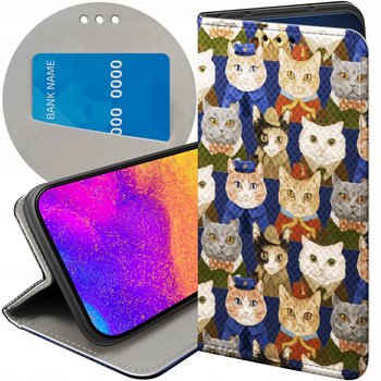 ETUI Z KLAPKĄ DO SAMSUNG GALAXY A50 / A30S / A50S WZORY KOTY KOCIAKI KOTKI - Hello Case