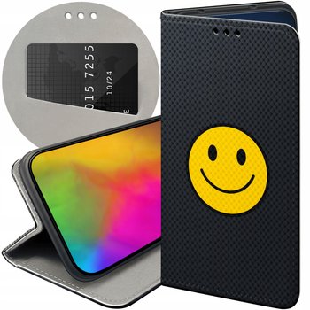 ETUI Z KLAPKĄ DO SAMSUNG GALAXY A54 5G WZORY UŚMIECH SMILE EMOJI FUTERAŁ - Hello Case