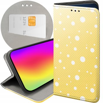 ETUI Z KLAPKĄ DO SAMSUNG GALAXY A70 WZORY KROPKI GROCHY BOKEH DOTS FUTERAŁ - Hello Case