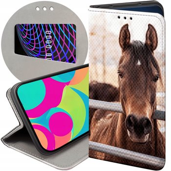 ETUI Z KLAPKĄ DO SAMSUNG GALAXY J6 2018 WZORY KONIE KUCE PEGAZY FUTERAŁ - Hello Case
