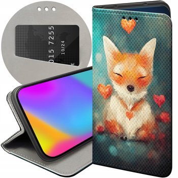 Etui Z Klapką Do Samsung Galaxy M13 Wzory Liski Lisy Fox Futerał Pokrowiec - Hello Case