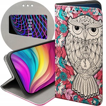 ETUI Z KLAPKĄ DO SAMSUNG GALAXY M13 WZORY SOWA SÓWKA SOWY FUTERAŁ POKROWIEC - Hello Case