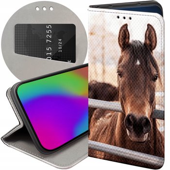ETUI Z KLAPKĄ DO SAMSUNG GALAXY M34 5G WZORY KONIE KUCE PEGAZY FUTERAŁ CASE - Hello Case