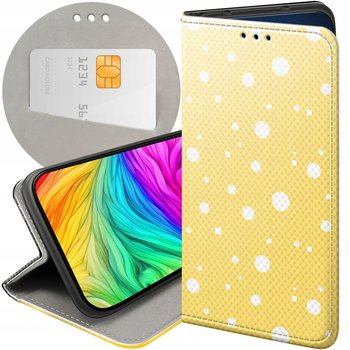 ETUI Z KLAPKĄ DO SAMSUNG GALAXY M34 5G WZORY KROPKI GROCHY BOKEH DOTS CASE - Hello Case