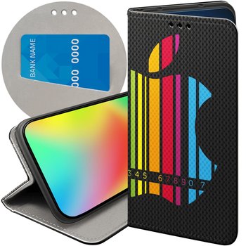 Etui Z Klapką Do Samsung Galaxy M55 5G Wzory Z Jabłkiem Jabłuszko Futerał - Hello Case