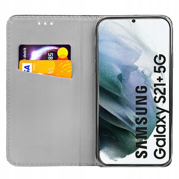 Etui Z Klapką Do Samsung Galaxy S21 Plus Czarne Zamykane Magnetyczne Kabura - Hello Case
