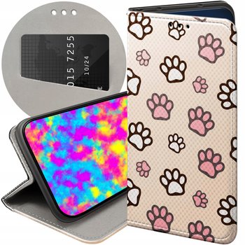 Etui Z Klapką Do Samsung Galaxy S25 Plus Wzory Łapki Ślady Łapa Stopa Case - Hello Case