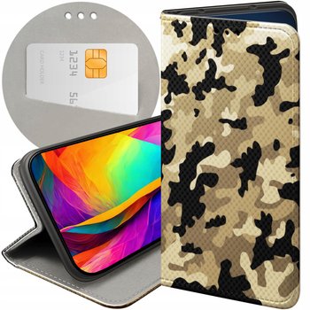 Etui Z Klapką Do Samsung Galaxy S25 Plus Wzory Moro Wojskowe Militarne Case - Hello Case