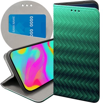 Etui Z Klapką Do Samsung Galaxy S25 Wzory Zielone Grassy Green Futerał Case - Hello Case