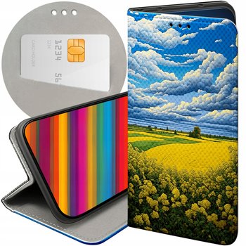 ETUI Z KLAPKĄ DO TECNO SPARK 10 PRO WZORY CHMURY NIEBO BŁĘKIT FUTERAŁ CASE - Hello Case