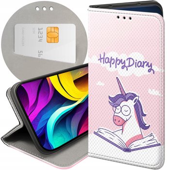 ETUI Z KLAPKĄ DO TECNO SPARK 10 PRO WZORY JEDNOROŻEC BAJKI KSIĘŻNICZKI - Hello Case