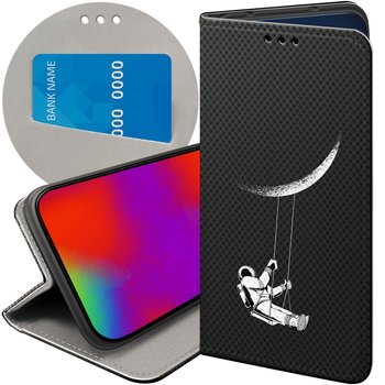 ETUI Z KLAPKĄ DO TECNO SPARK 10 PRO WZORY KOSMOS FUTERAŁ POKROWIEC CASE - Hello Case