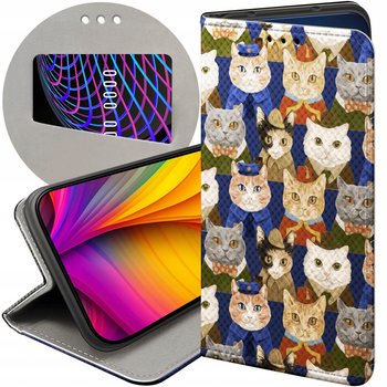 ETUI Z KLAPKĄ DO TECNO SPARK 10 PRO WZORY KOTY KOCIAKI KOTKI FUTERAŁ CASE - Hello Case