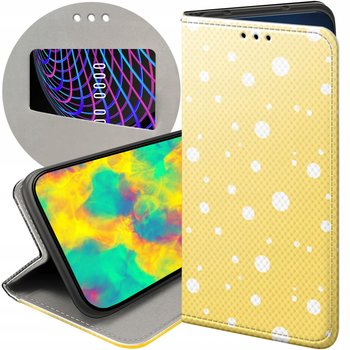 ETUI Z KLAPKĄ DO TECNO SPARK 10 PRO WZORY KROPKI GROCHY BOKEH DOTS FUTERAŁ - Hello Case
