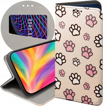 ETUI Z KLAPKĄ DO TECNO SPARK 10 PRO WZORY ŁAPKI ŚLADY ŁAPA STOPA FUTERAŁ - Hello Case