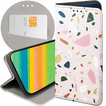 ETUI Z KLAPKĄ DO TECNO SPARK 10 PRO WZORY LASTRIKO TERRAZZO TERAKOTA CASE - Hello Case