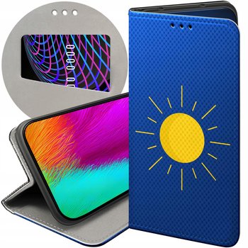 ETUI Z KLAPKĄ DO TECNO SPARK 10 PRO WZORY SŁOŃCE PLANETY SUN FUTERAŁ CASE - Hello Case