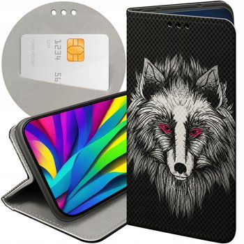 ETUI Z KLAPKĄ DO TECNO SPARK 10 PRO WZORY WILK WILKOŁAK WOLF WILCZYCA CASE - Hello Case