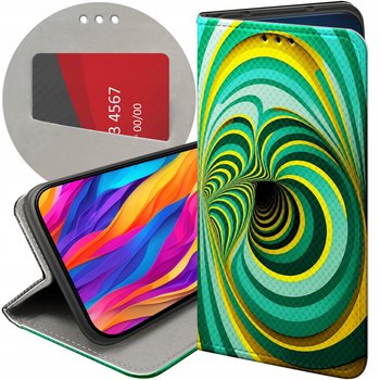 Etui Z Klapką Do Tecno Spark Go 1S Wzory Iluzja Optyczna Złudzenie Futerał - Hello Case