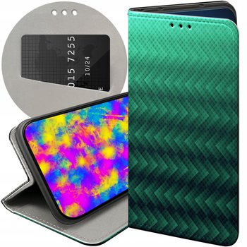 Etui Z Klapką Do Tecno Spark Go 1S Wzory Zielone Grassy Green Futerał Case - Hello Case