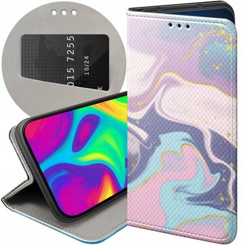 ETUI Z KLAPKĄ DO VIVO Y72 5G WZORY PASTELE ILUSTRACJA KOLORY FUTERAŁ CASE - Hello Case