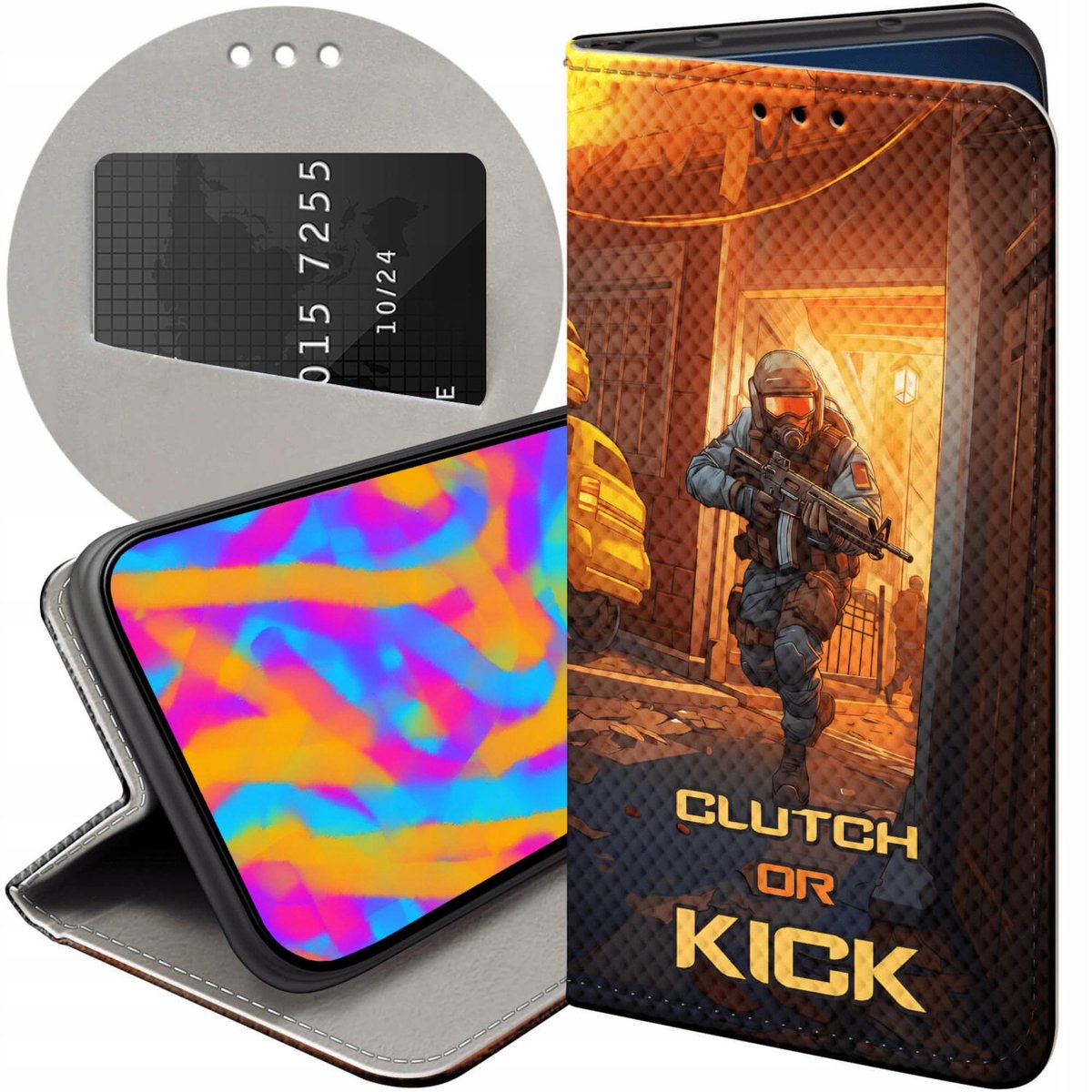 ETUI Z KLAPKĄ DO XIAOMI 12 5G / 12X 5G WZORY CS GO COUNTER-STRIKE ...