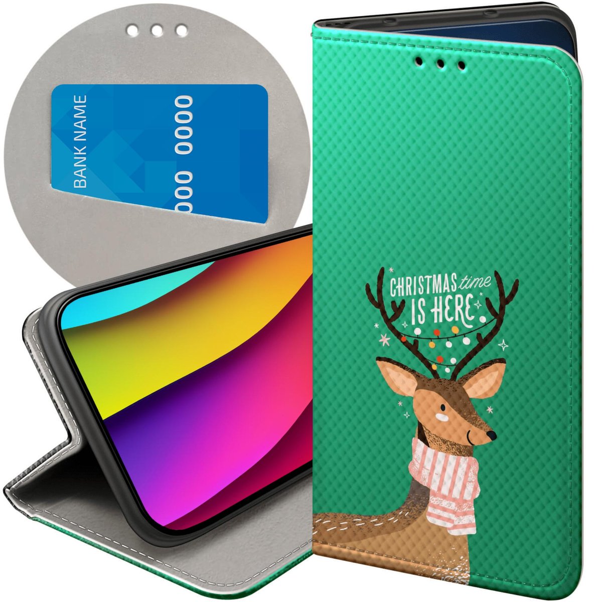 Etui Z Klapką Do Xiaomi 13 Lite / Civi 2 Wzory Świąteczne Christmass ...